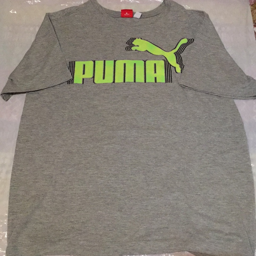 A grey Puma young boy shirt